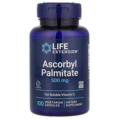 Аскорбил пальмитат Life Extension, 500 мг, 100 растительных капсул
