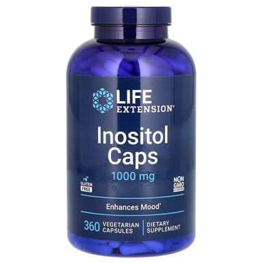 Инозитол Life Extension Caps, 1000 мг, 360 растительных капсул