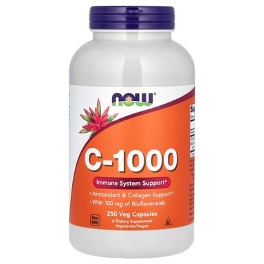 Витамин C C-1000 NOW Foods, 250 растительных капсул