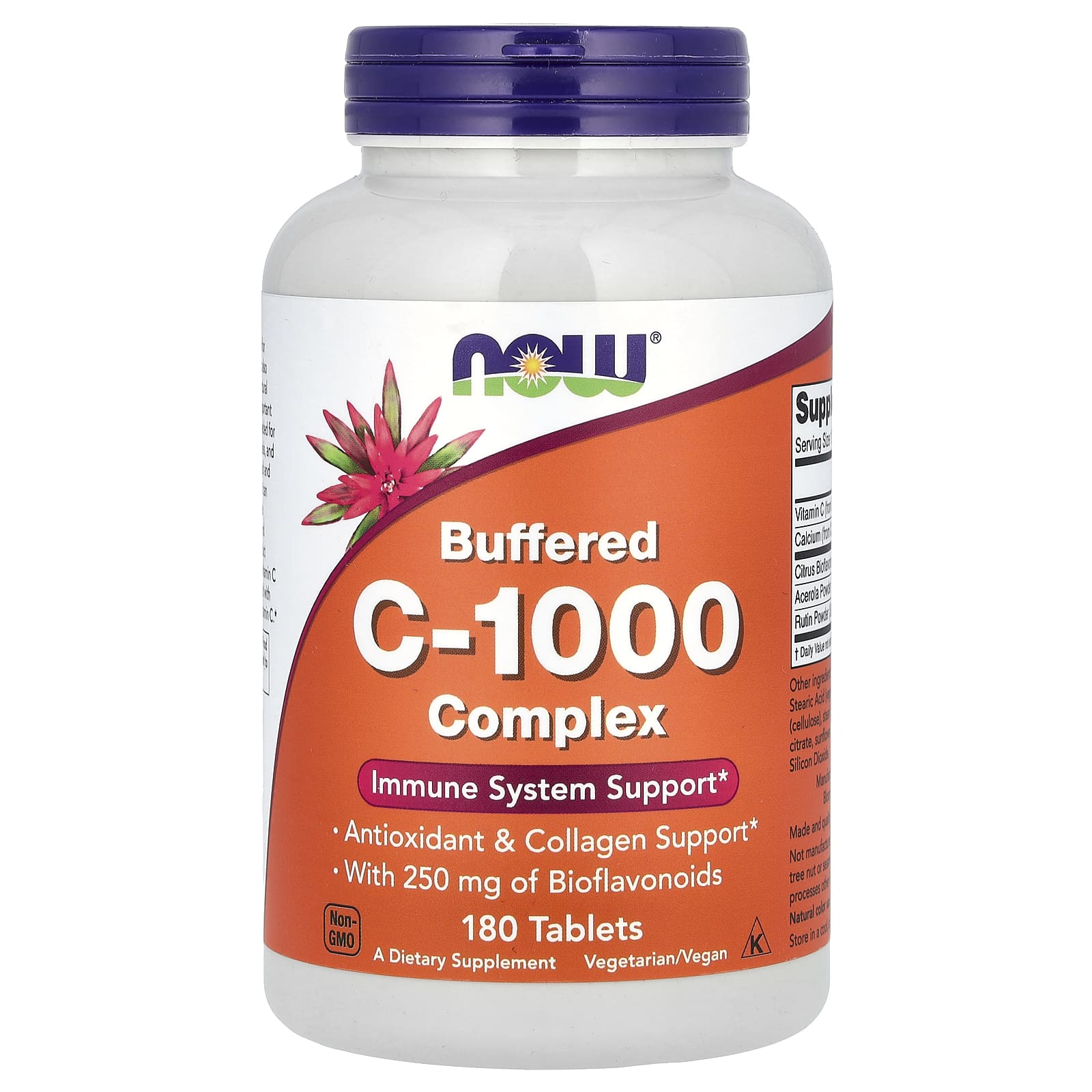 Комплекс NOW Foods Buffered C-1000, 180 таблеток