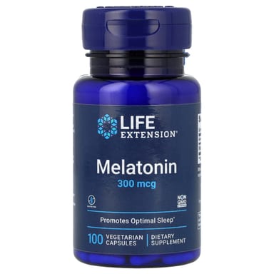 Мелатонин Life Extension, 300 мкг, 100 растительных капсул