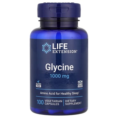 Глицин Life Extension, 1,000 мг, 100 вегетарианских капсул