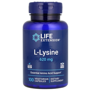 L-лизин Life Extension L-Lysine, 620 мг, 100 растительных капсул