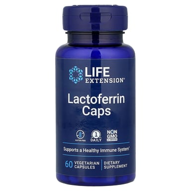 Лактоферрин Life Extension Caps, 300 мг, 60 растительных капсул