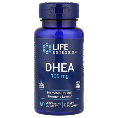 DHEA Life Extension, 100 мг, 60 растительных капсул