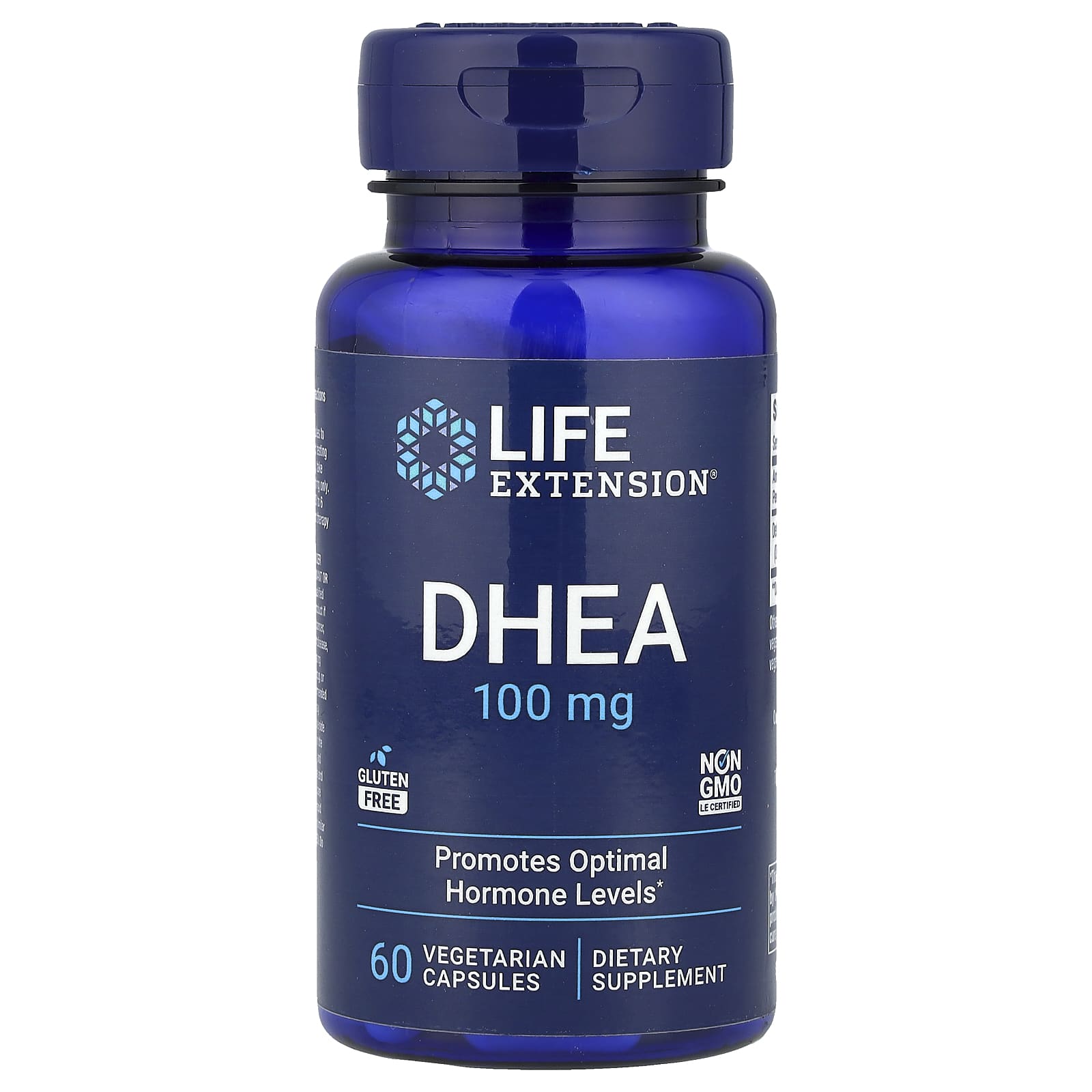 DHEA Life Extension, 100 мг, 60 растительных капсул