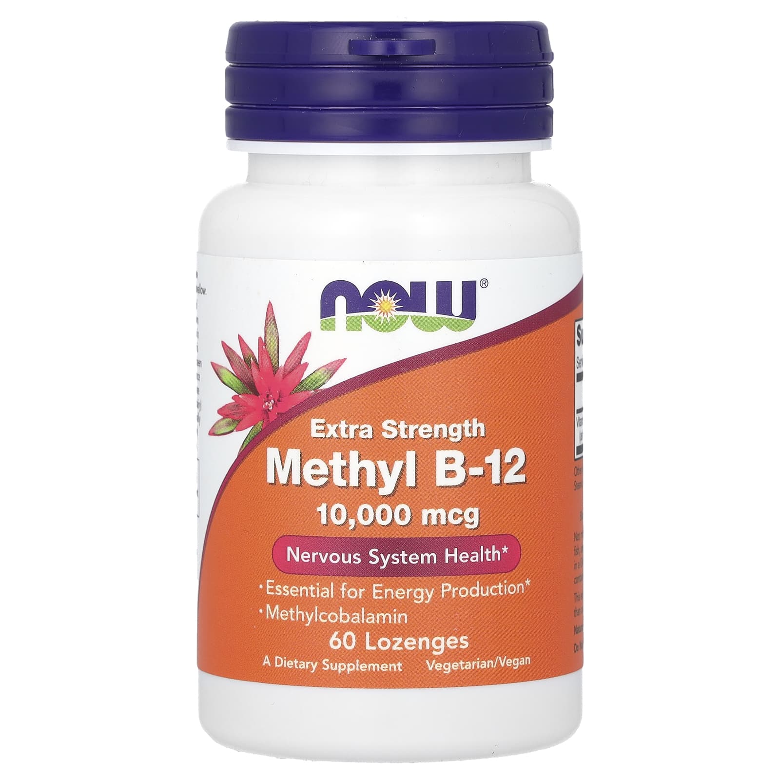 Метил B12 NOW Foods Methyl B-, 10000 мкг, 60 пастилок