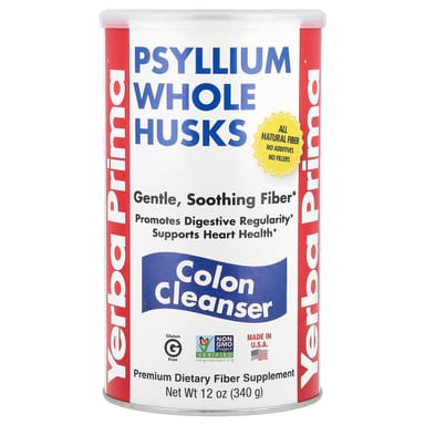 Очищающее средство Yerba Prima Psyllium Whole Husks Colon, 340 г