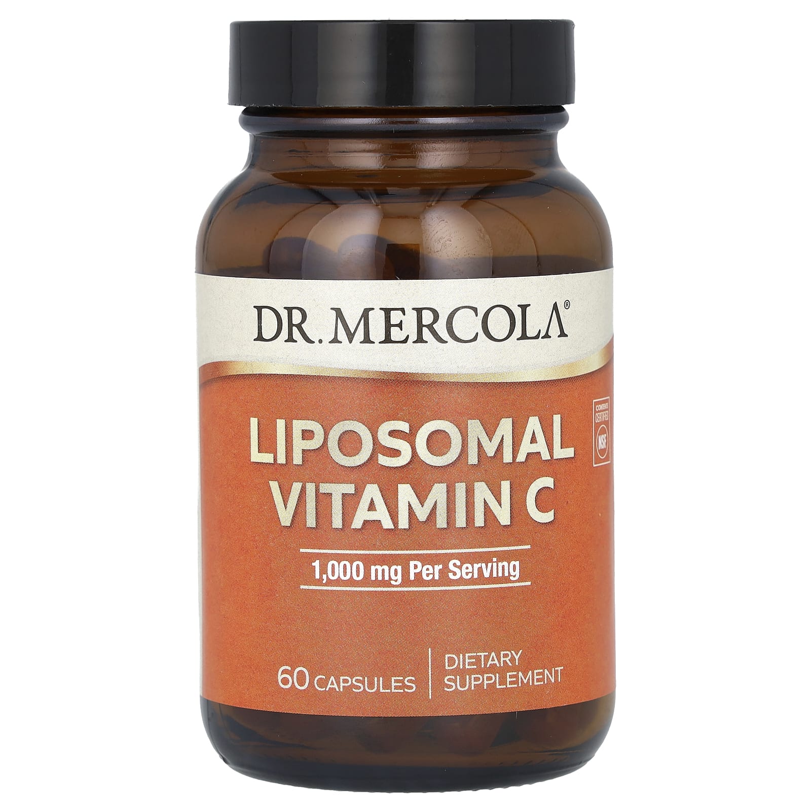 Витамин C Dr. Mercola Liposomal, 500 мг, 60 капсул