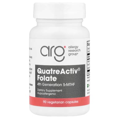 Фолат Allergy Research Group QuatreActiv®, 833 мкг, 90 растительных капсул