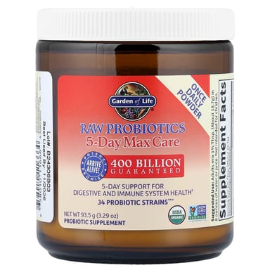 Пробиотик Garden of Life RAW 5-Day Max Care, 93.5 г