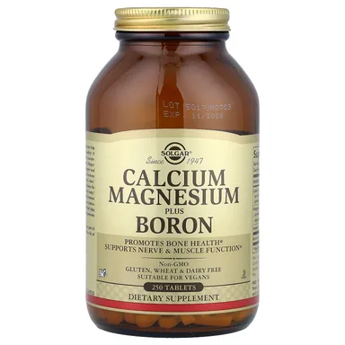 Фото товара: Магний Solgar Calcium Plus Boron, 250 таблеток