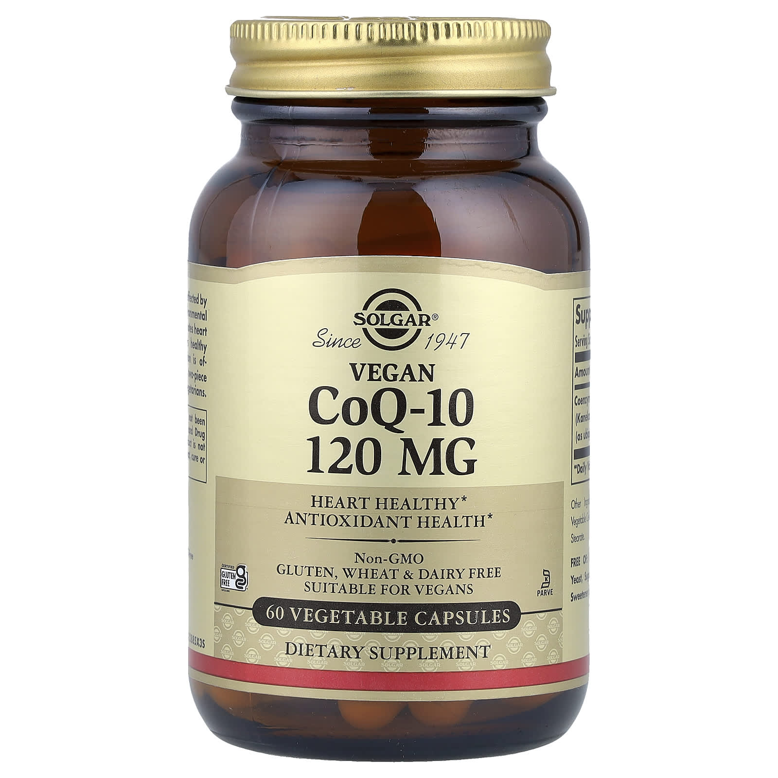 Коэнзим Q10 Solgar Vegan, 120 мг, 60 растительных капсул