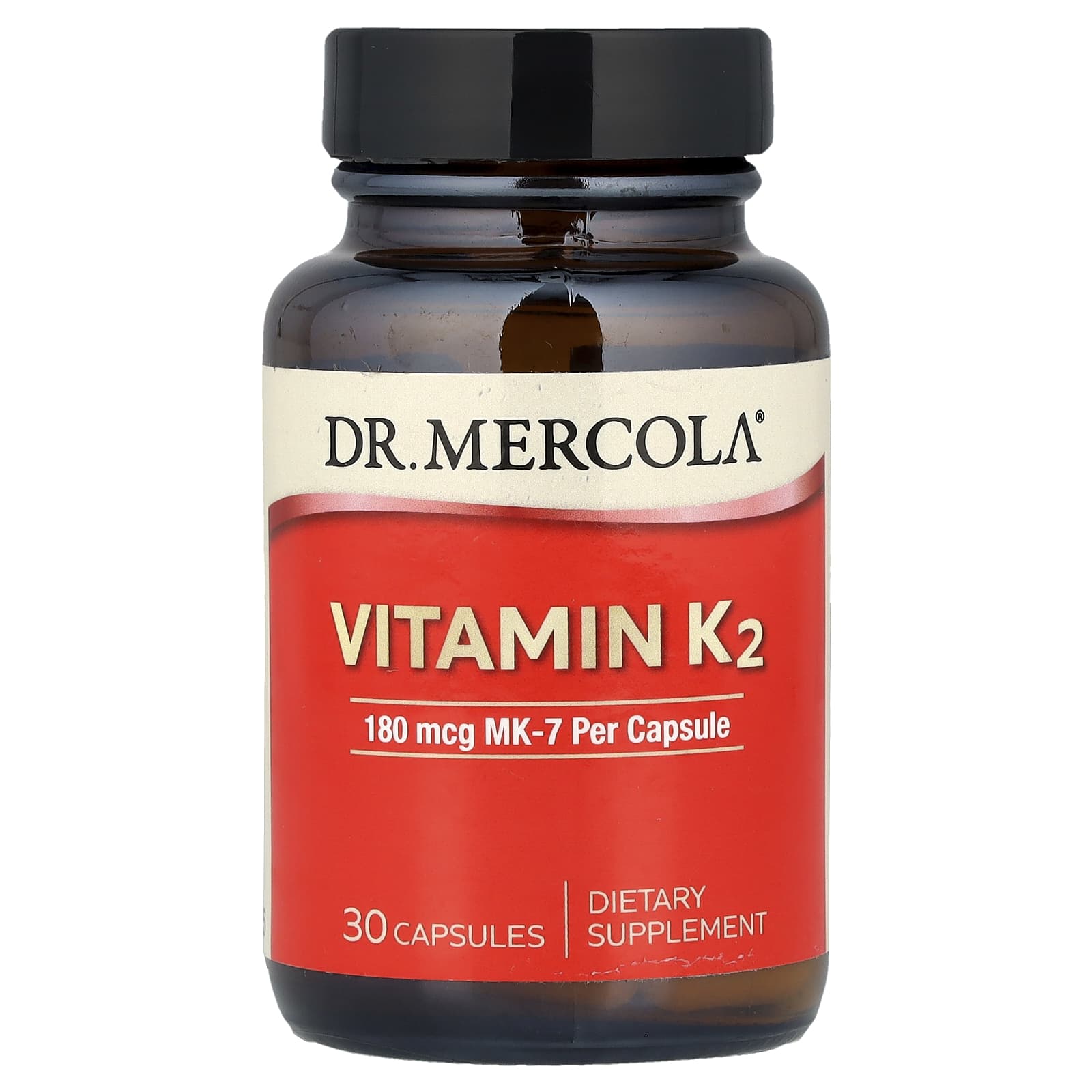 Витамин K2 Dr. Mercola, 180 мкг, 30 капсул