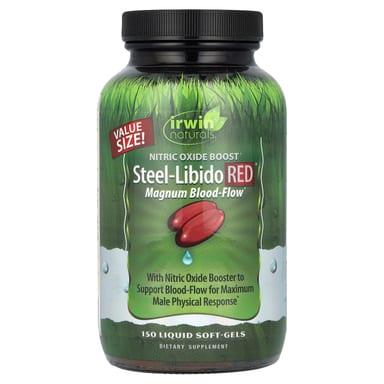 Комплекс Steel Libido Irwin Naturals Steel-Libido Red® Magnum Blood-Flow, 150 мягких капсул