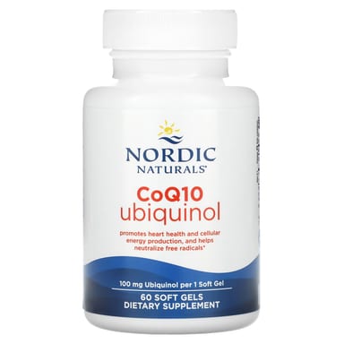 Коэнзим Q10 Nordic Naturals Ubiquinol, 100 мг, 60 мягких капсул