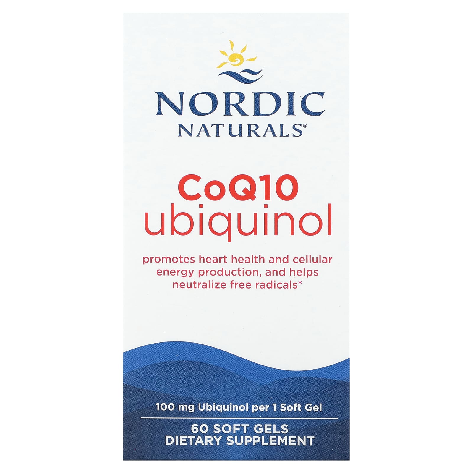 Коэнзим Q10 Nordic Naturals Ubiquinol, 100 мг, 60 мягких капсул — фото 2