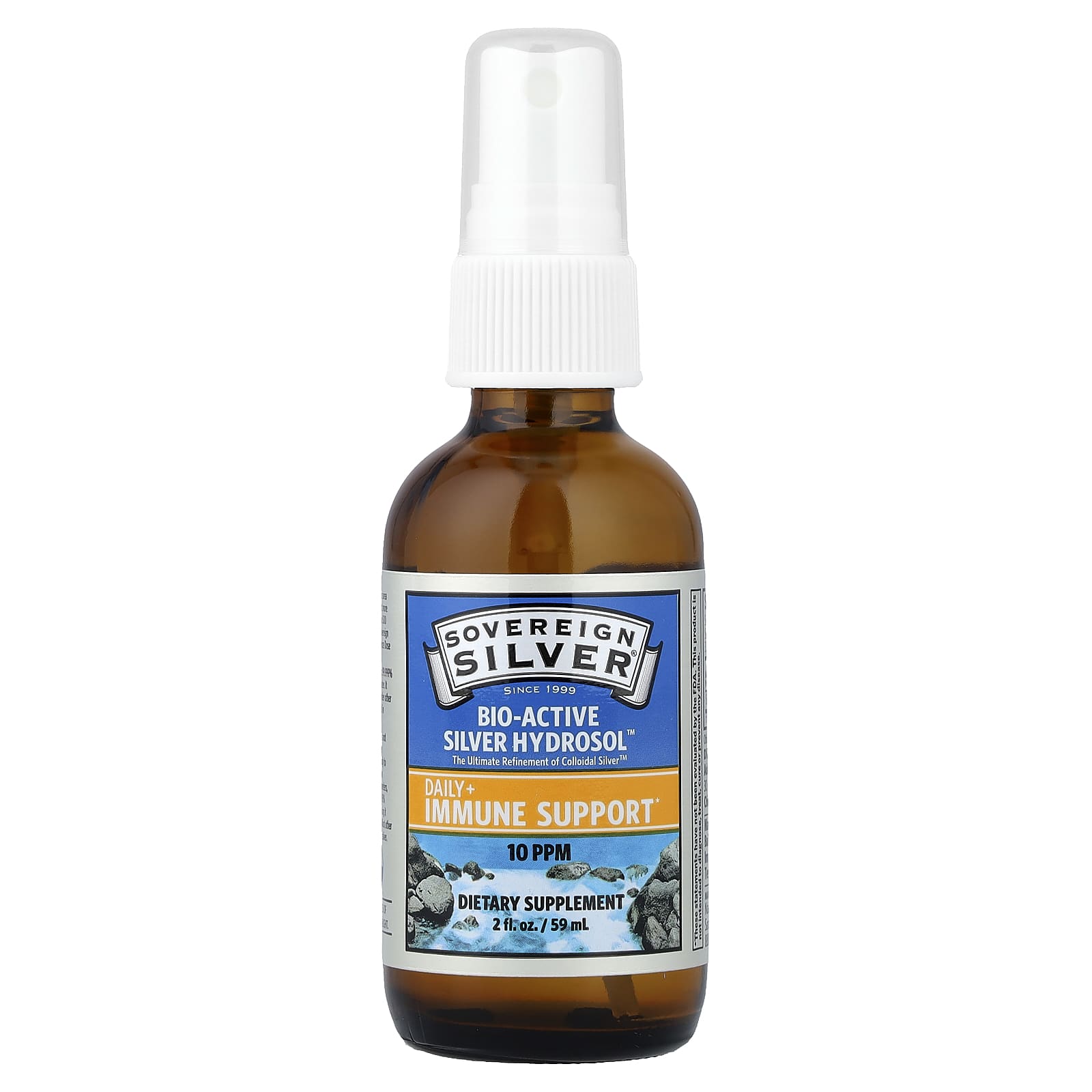 Bio-Active Silver Hydrosol Sovereign Silver Bio-Active Silver Hydrosol™ Fine Mist Spray, 59 мл, спрей
