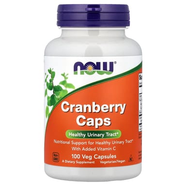 Клюква NOW Foods, вкус Cranberry Caps, 100 растительных капсул