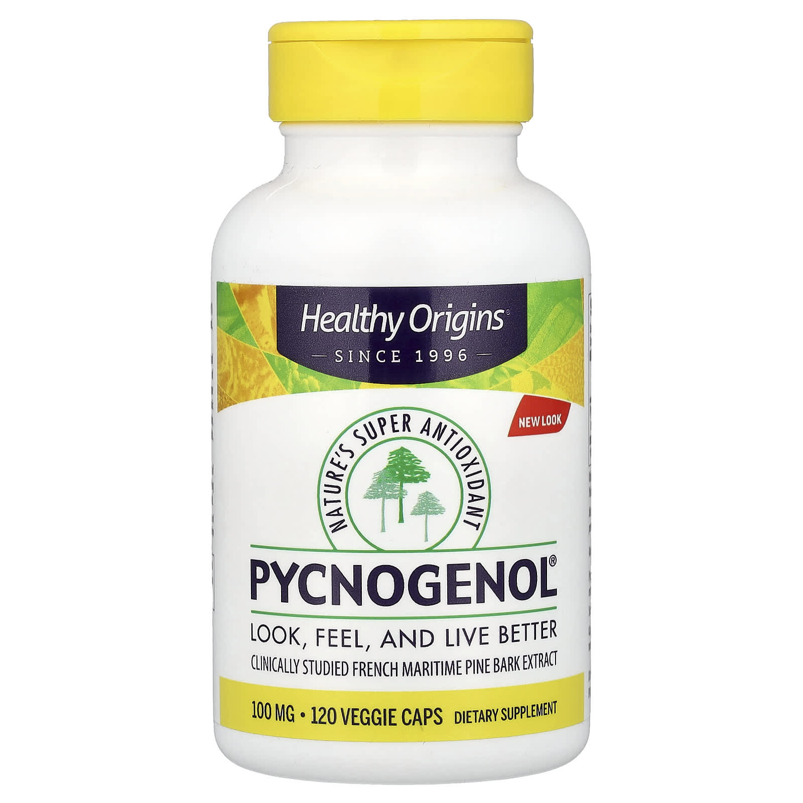 Пикногенол Healthy Origins®, 100 мг, 120 растительных капсул