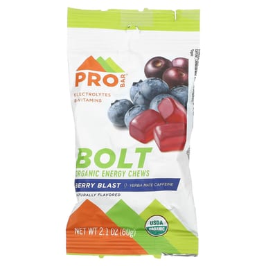 Энергетические жевательные конфеты ProBar, Berry Blast, 12 упаковок, 60 г (2.1 oz) каждая