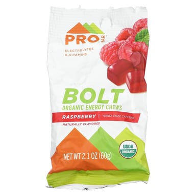 Энергетические жевательные конфеты ProBar, малина, 12 упаковок, 60 г (2.1 oz) каждая