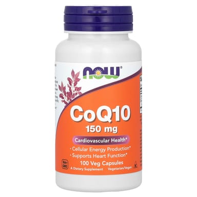 Коэнзим Q10 NOW Foods, 150 мг, 100 растительных капсул