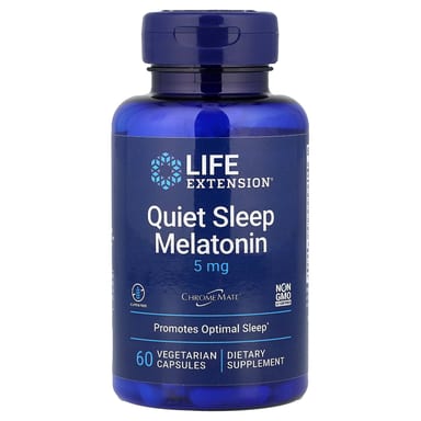 Мелатонин Life Extension Quiet Sleep, 60 растительных капсул