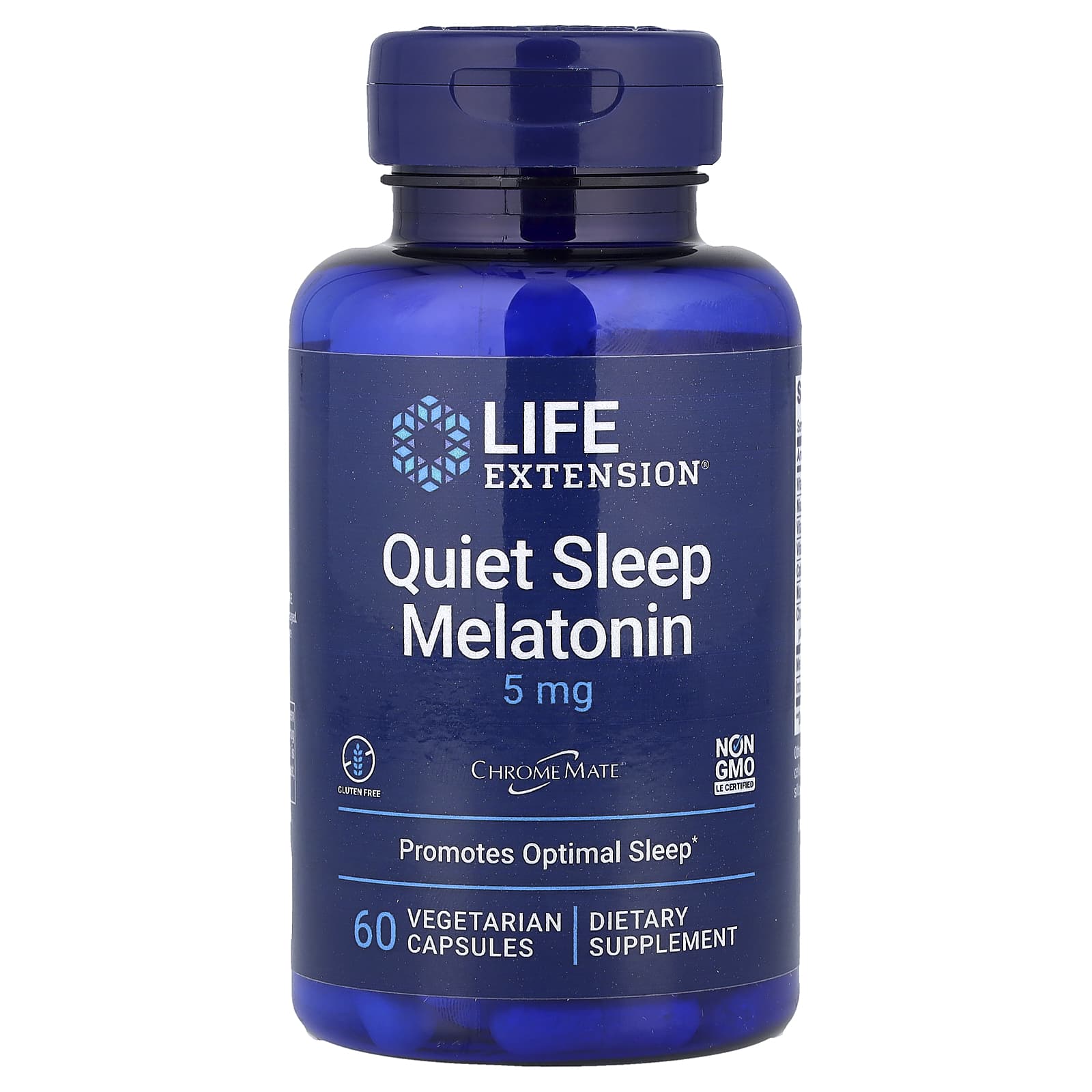 Мелатонин Life Extension Quiet Sleep, 60 растительных капсул