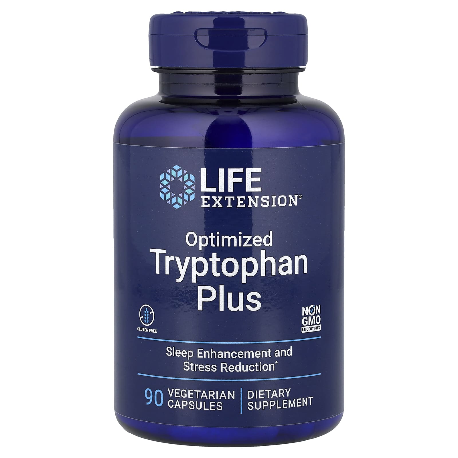 L-триптофан Life Extension Optimized Plus, 90 растительных капсул