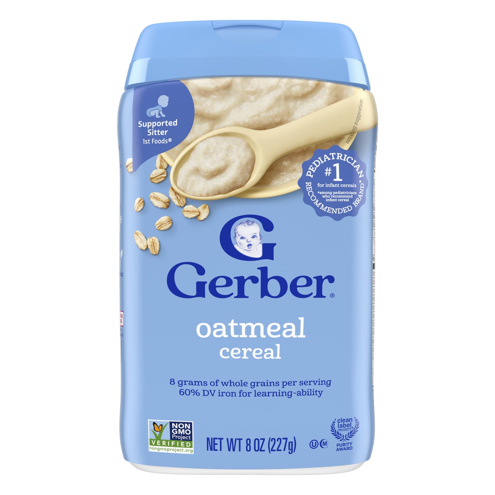 Овсянка Gerber Cereal 1st Foods®, 227 г — фото 2