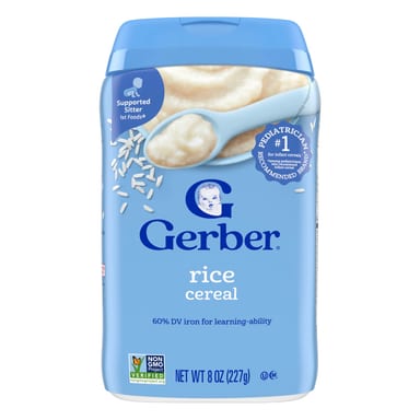 Хлопья Gerber 1st Foods® Rice Supported Sitter, 227 г
