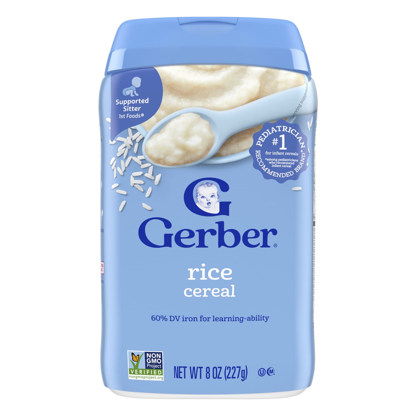 Хлопья Gerber 1st Foods® Rice Supported Sitter, 227 г