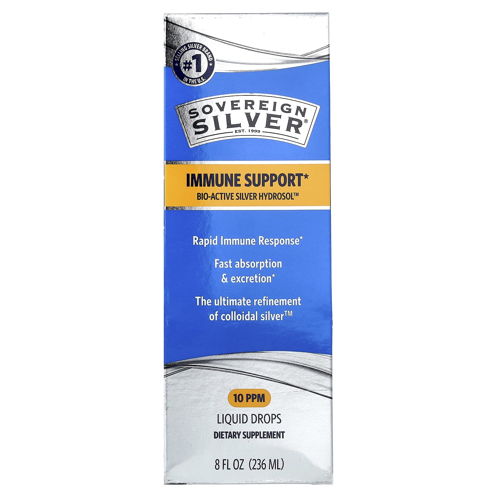 Bio-Active Silver Hydrosol Sovereign Silver Bio-Active Silver Hydrosol™ Liquid Drops, 236 мл, жидкая форма — фото 3