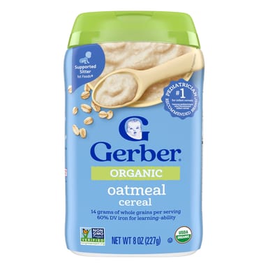 Овсянка Gerber Organic Cereal 1st Foods®, 227 г