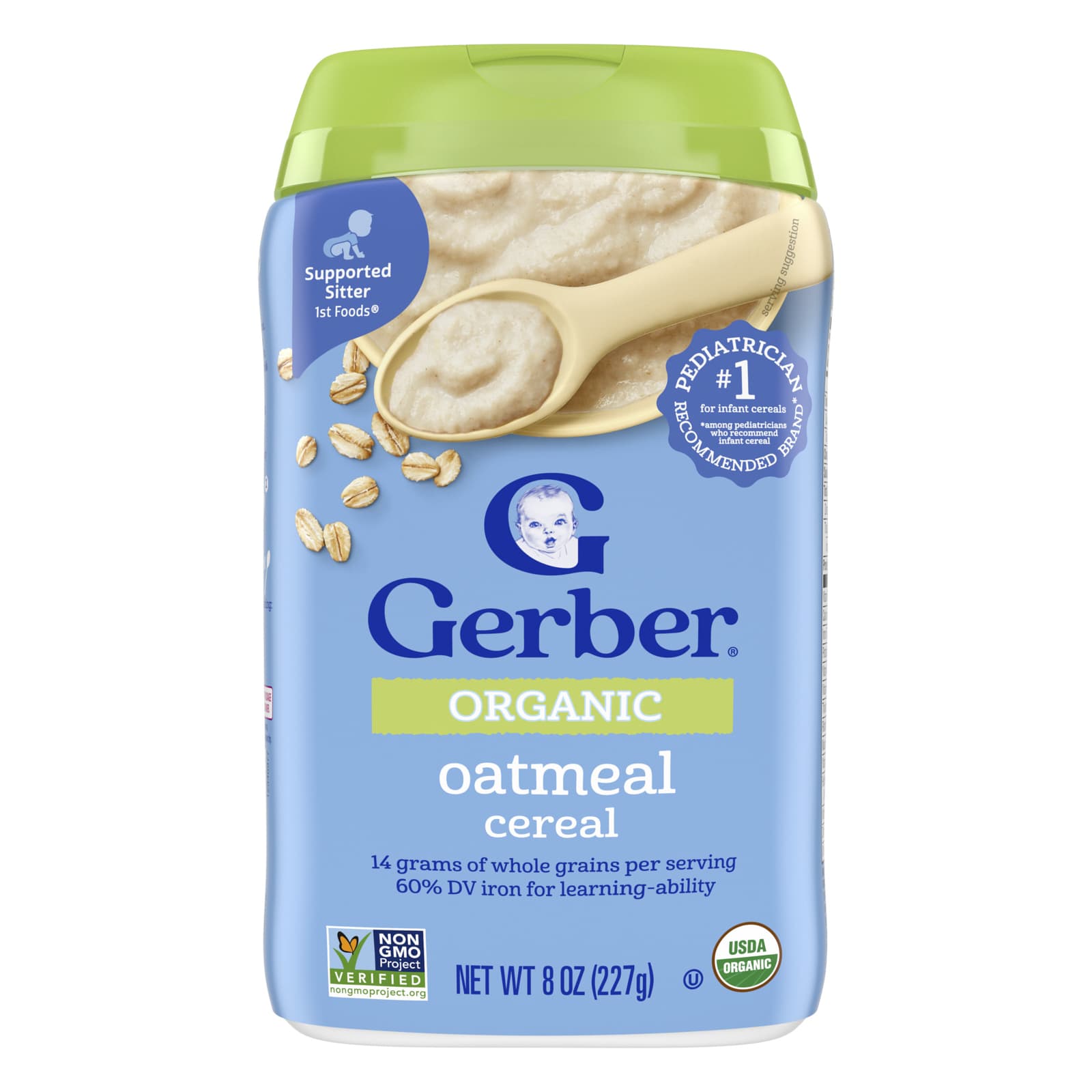 Овсянка Gerber Organic Cereal 1st Foods®, 227 г — фото 2