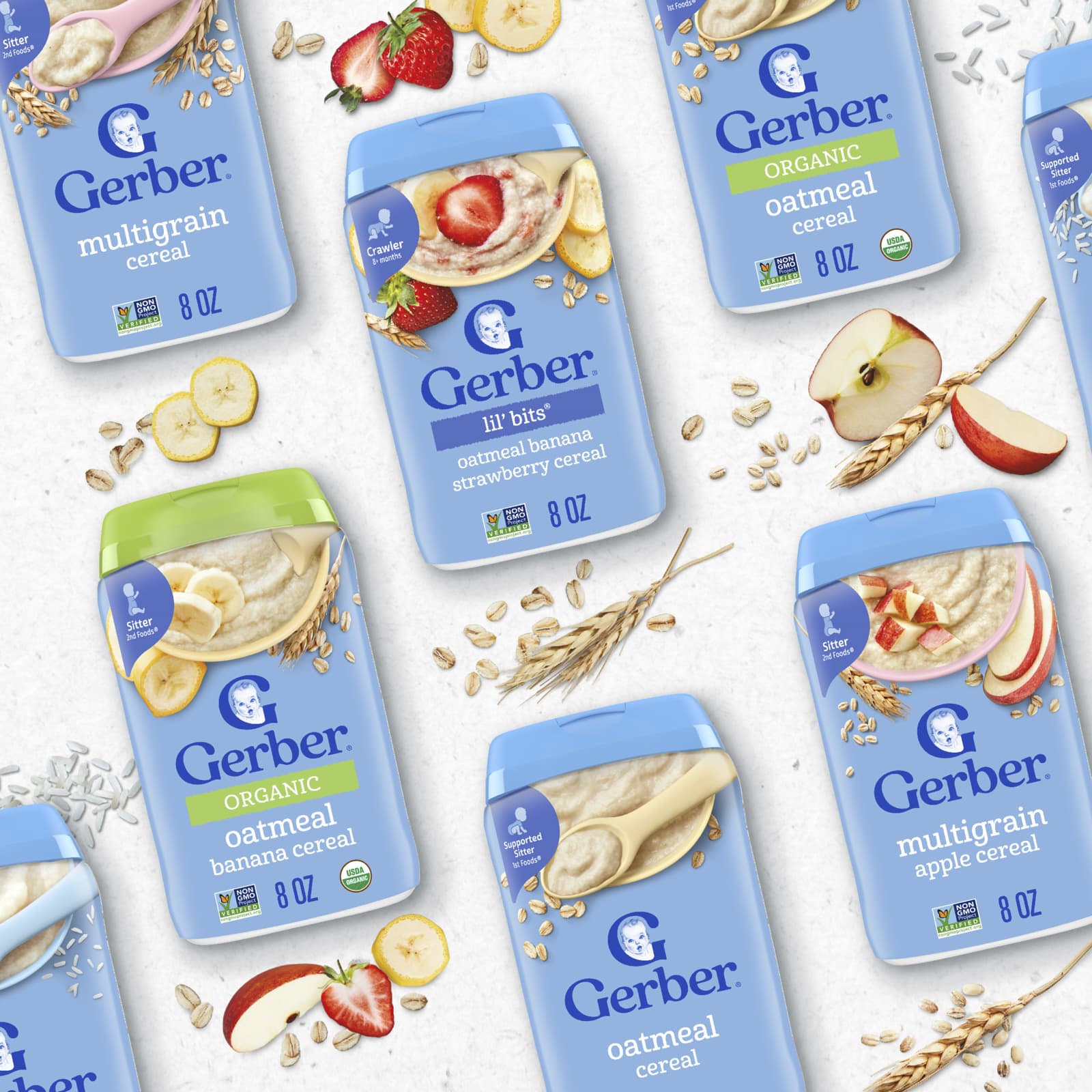 Овсянка Gerber Organic Cereal 1st Foods®, 227 г — фото 5