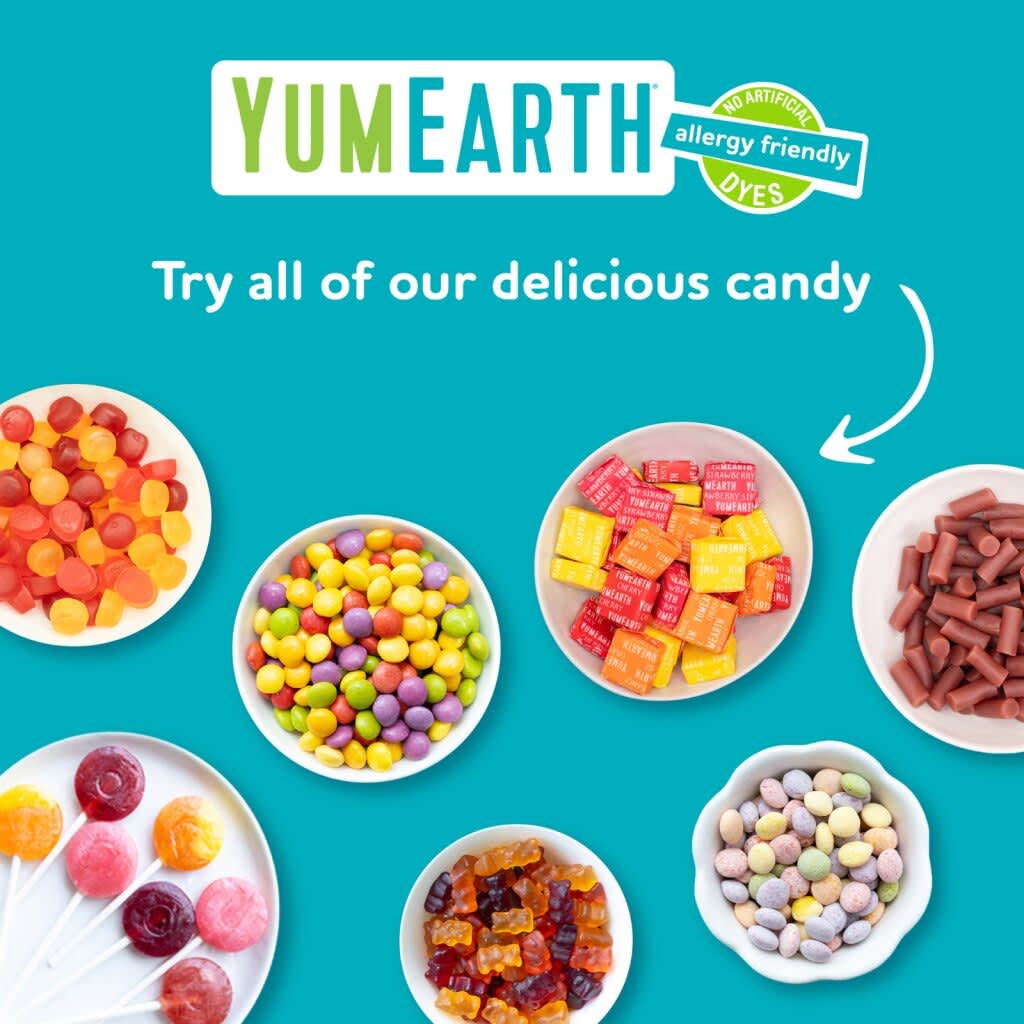 Снек YumEarth Gummy Bears Strawberry Cherry Mango 5 Packs, вкус Peach, 19.8 г, жевательные пастилки — фото 4