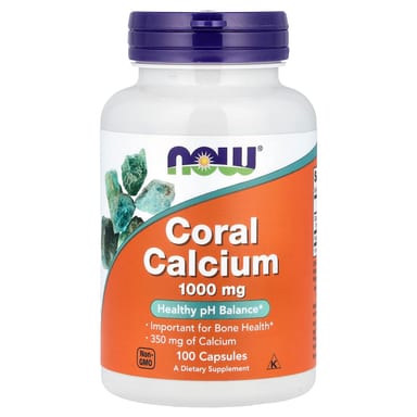 Кальций NOW Foods Coral, 350 мг, 100 капсул