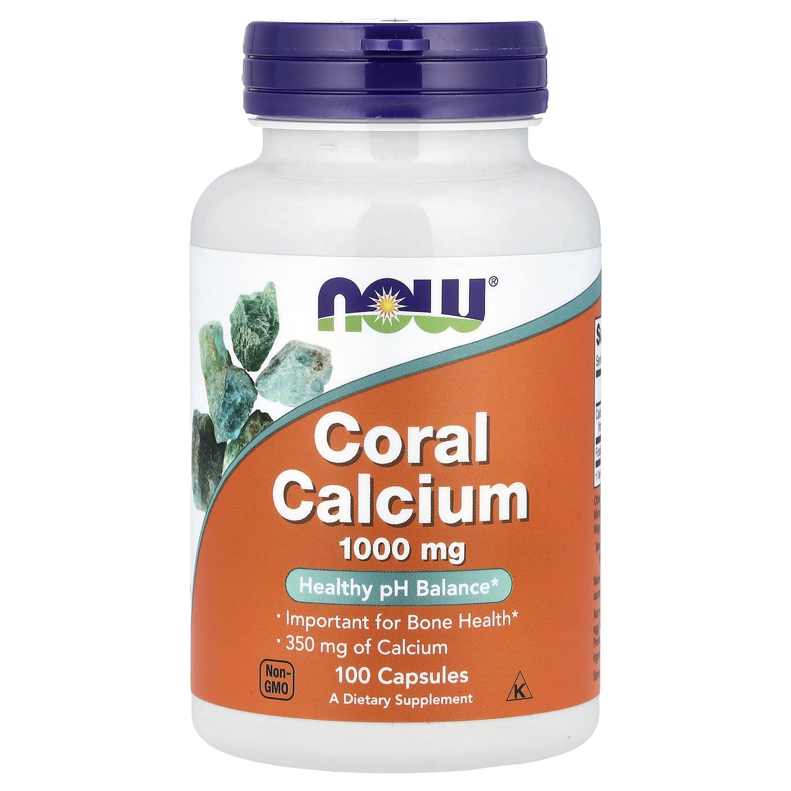 Кальций NOW Foods Coral, 350 мг, 100 капсул