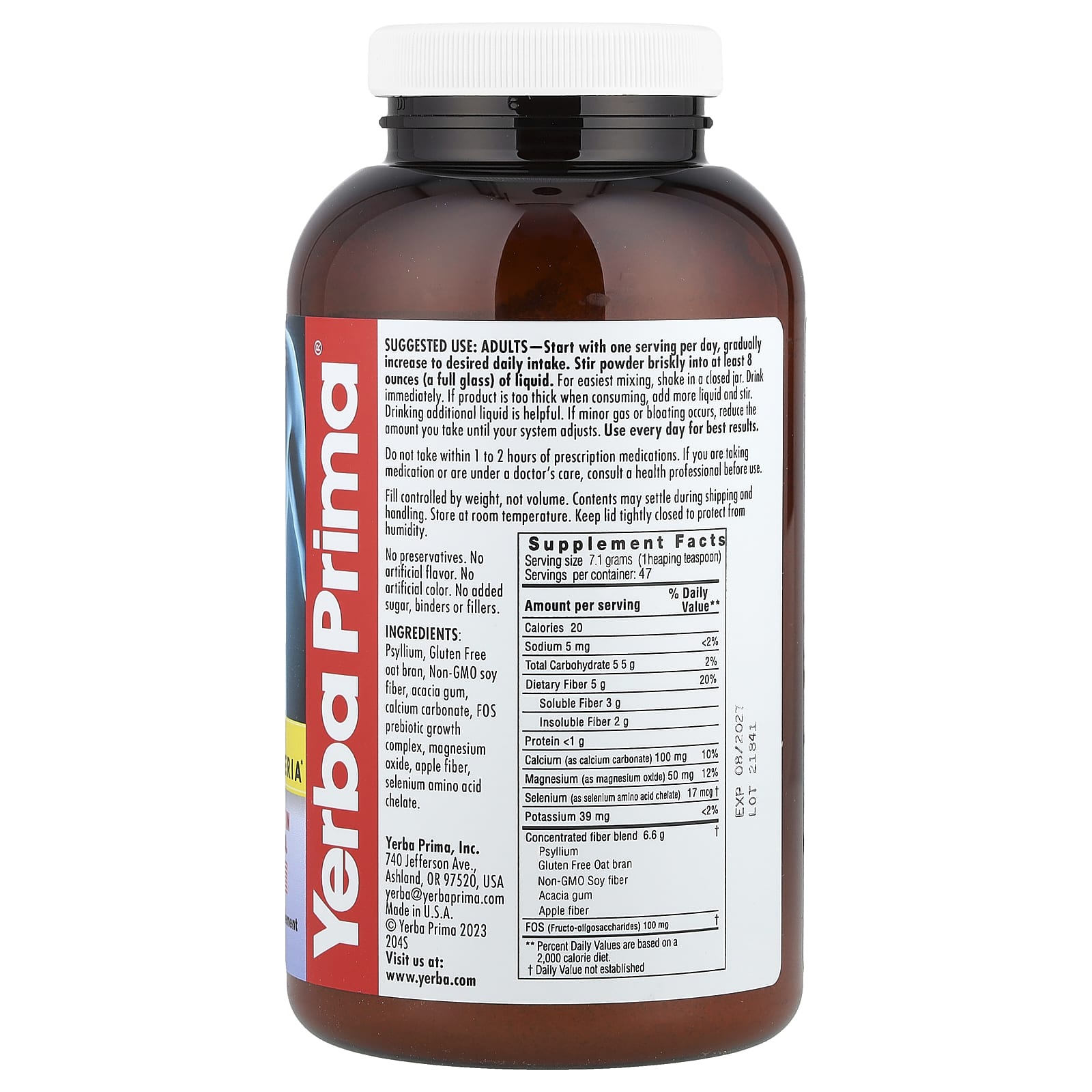 Пребиотик Yerba Prima Colon Care Formula, 340 г — фото 2