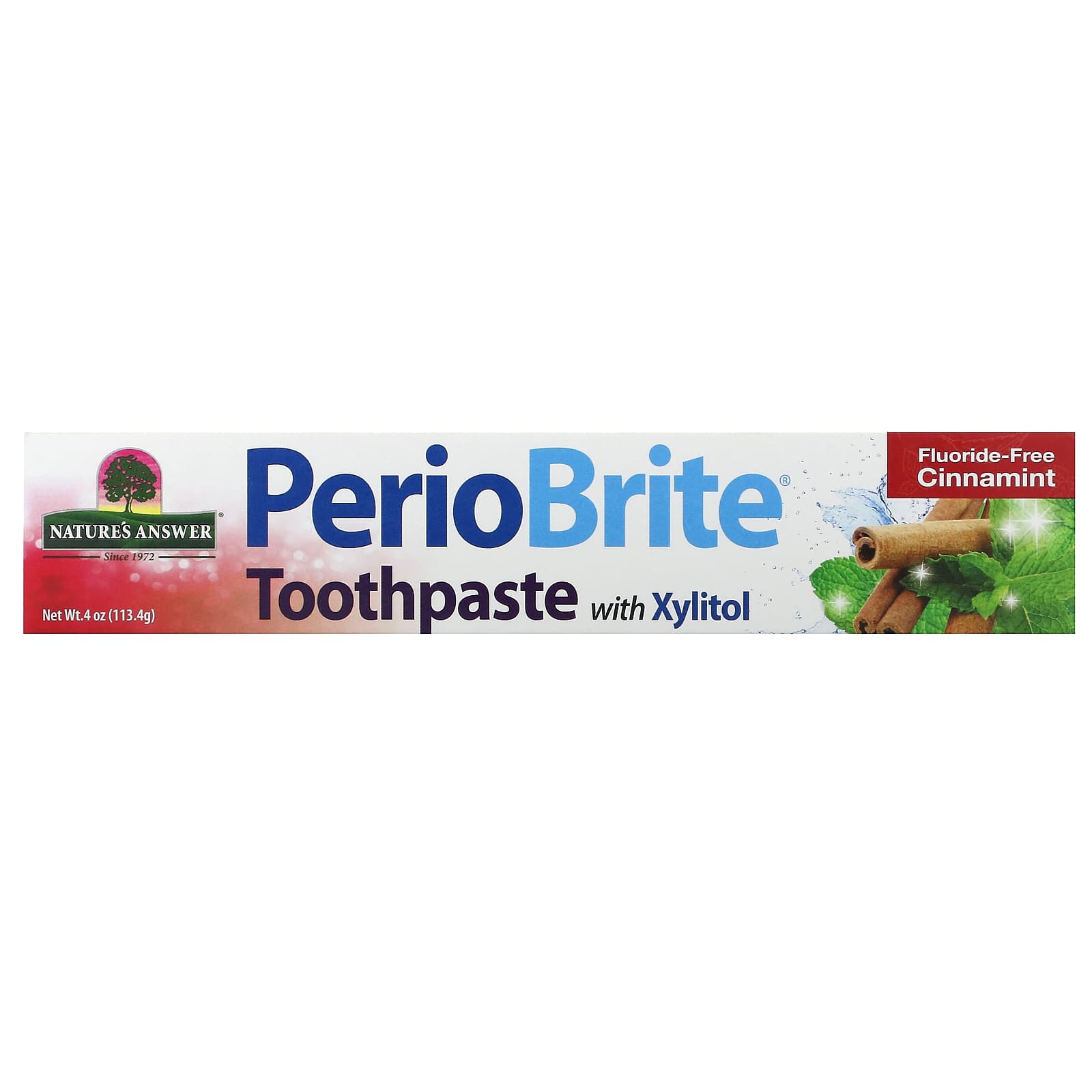 Зубная паста Nature's Answer PerioBrite with Xylitol, оттенок Cinnamint, 113.4 г