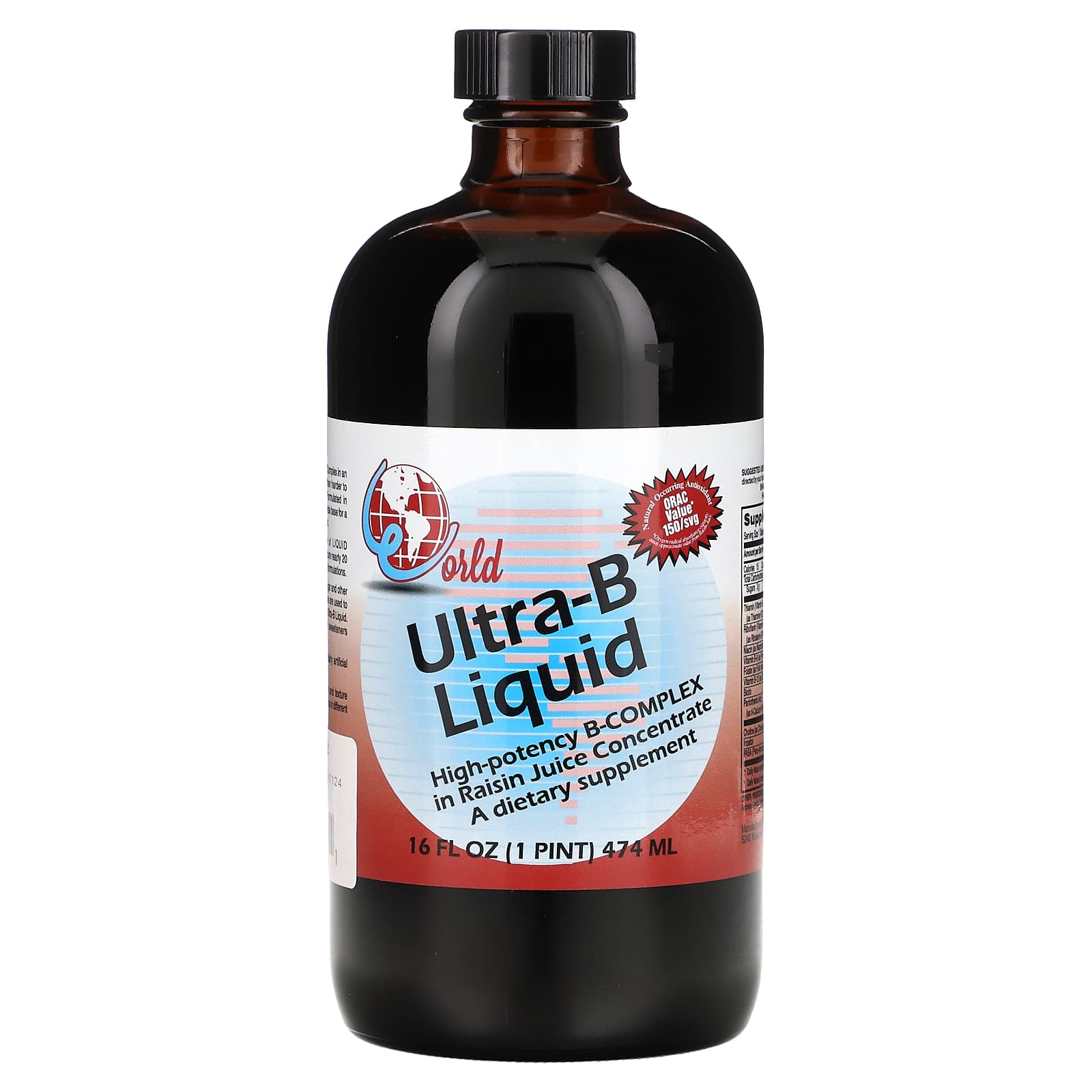 World Organic, Ultra-B Liquid, 16 fl oz (474 ml)