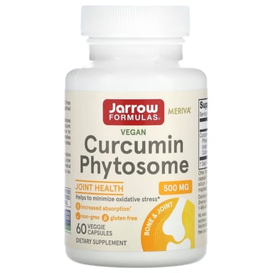 Куркумин Jarrow Formulas Vegan Phytosome, 500 мг, 60 растительных капсул