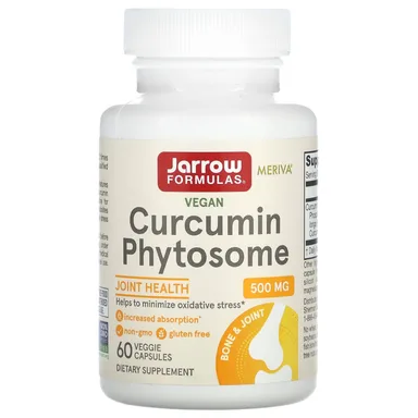 Фото товара: Куркумин Jarrow Formulas Vegan Phytosome, 500 мг, 60 растительных капсул