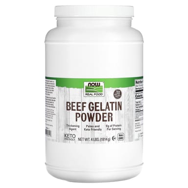 Говяжий желатин NOW Foods Beef Gelatin, 1814 г, порошок
