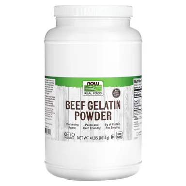 Фото товара: Говяжий желатин NOW Foods Beef Gelatin, 1814 г, порошок