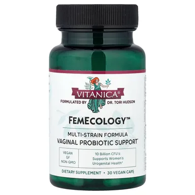 Фото товара: Пробиотик Vitanica FemEcology™ Vaginal Support 30 Vegan Caps