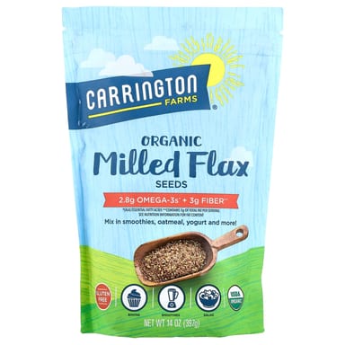 Семена льна Carrington Farms Organic Milled, 397 г