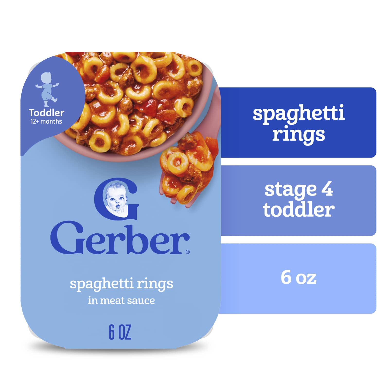 Соус Gerber Spaghetti Rings in Meat 12+ Months, 170 г